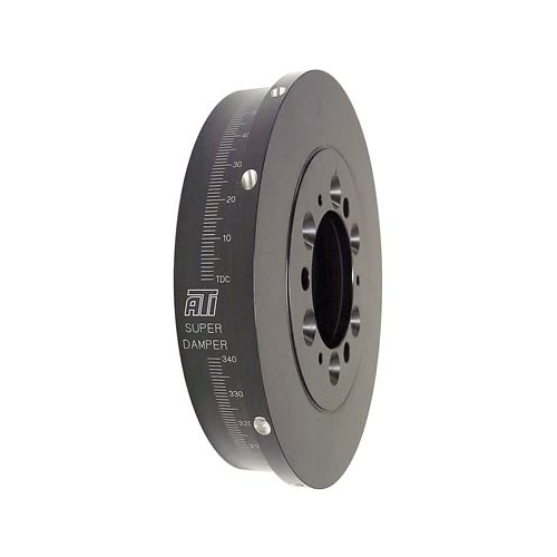 ATI Performance Products Harmonic Balancer, Super Damper, 7.074 In. Dia, Steel, For Chevrolet SB / 90 Deg V6, w/ BB 1.600 Snout, w/Blower & Ign Trigg
