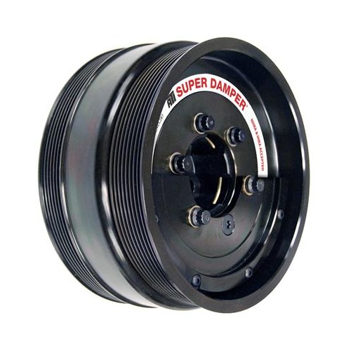 ATI Performance Products Harmonic Balancer, Super Damper, 8.48 In. Dia, Steel, 8 & 6 Groove, For Ford 6.4, Powerstroke, 08-10, External Balance, 3RG,