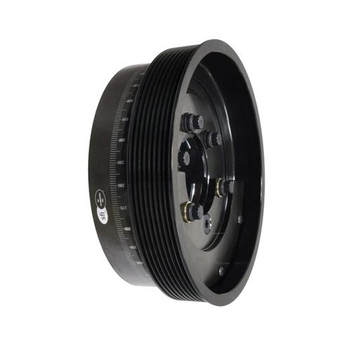 ATI Performance Products Harmonic Balancer, Super Damper, 7.95 In. Dia, Steel, 8 Groove, For Ford 6.7, Powerstroke, 2011+, External Balance, 3RG, Die