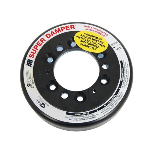 ATI Performance Products Harmonic Balancer, Shell, 6.325 In. Diameter, Steel, For Chevrolet Front, 3RG, Each