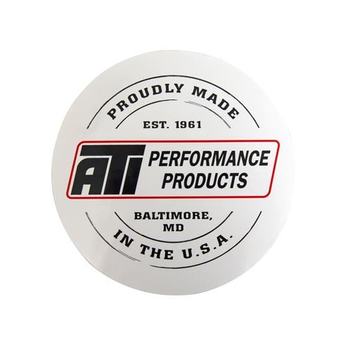 ATI Performance Products Decal, Ati, Made In Usa, Round, Each