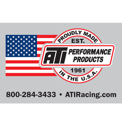 ATI Performance Products Banner, Promotional, Nylon, Red, Logo, 36 in. x 60 in., Each
