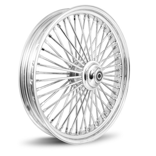 Attitude Inc Wheel, Front, MaxSpoke, Chrome/Chrome Harley-Davidson , 21 in.x 2.15 '', Dual Disc 3/4'' Axle, Each