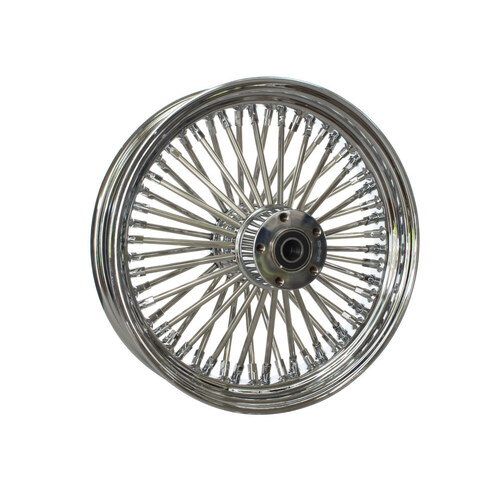 Attitude Inc Wheel, Rear, MaxSpoke, Chrome/Chrome, for Harley-Davidson , 16 in.X 5.5 in, 3/4'' Axle. Each