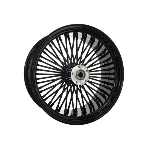 Attitude Inc Wheel, Rear, MaxSpoke, Black/Black, For Harley - Davidson , 18 x 8.5 In, 1''Axle, Each