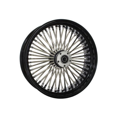 Attitude Inc Wheel, Rear, MaxSpoke, Black/Chrome Spoke Harley-Davidson®, 18X5.5 ,25mm Axle