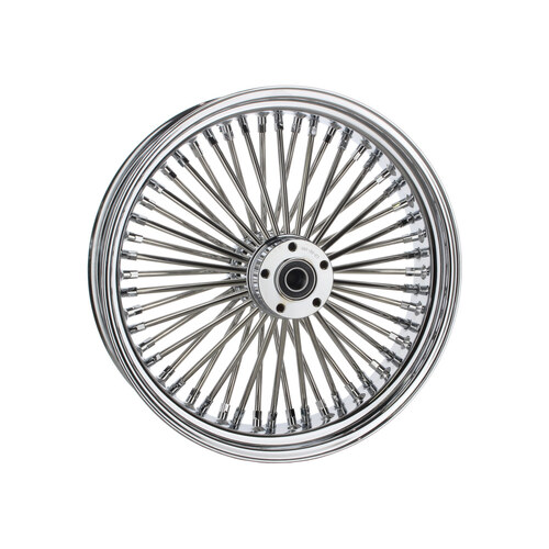 Attitude Inc Wheel, Rear, MaxSpoke, Chrome/Chrome, For Harley-Davidson , 16 x 3.5 in. , 25mm Axle, Each