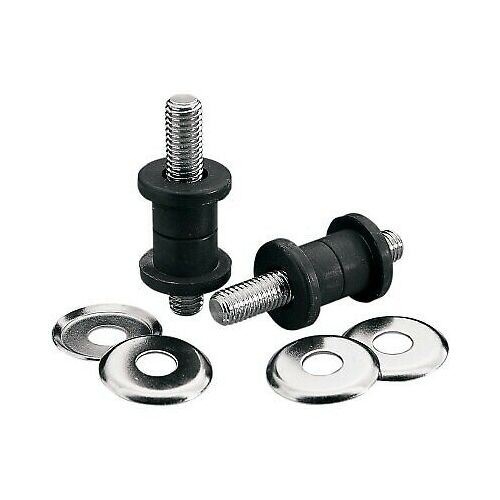 Attitude Inc, Handlebar Anti-Vibration| Riser Damper set, Suit Harley, Black Rubber, Steel stud, Kit