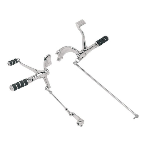 Attitude Inc forward control kit , 1991 to 2003 for Harley Sportster , Chrome Set