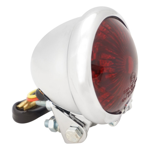 Attitude Inc Tail Lamp kit, Bates Style, LED Chrome , for Harley Custom, ADR Approved, Set