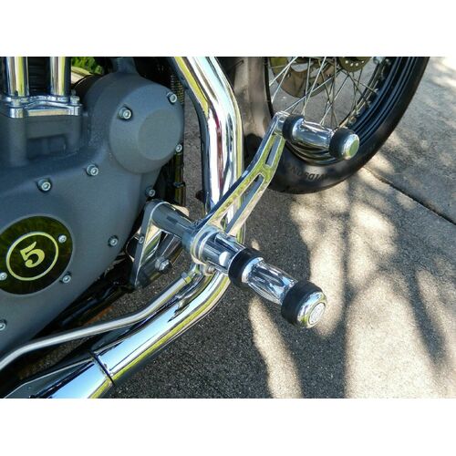 Attitude Inc Forward Controls Polished, 12 in forward, for Harley-Davidson Sportster XL883 XL1200 2004-2013, Polished, Kit