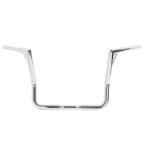 Attitude Inc Wide Bonanza Handlebar ,14 inc ,1 1/4 Dia ,For Harley Touring Dressers ,Baggers, FLHT FLHTC, Chrome , each