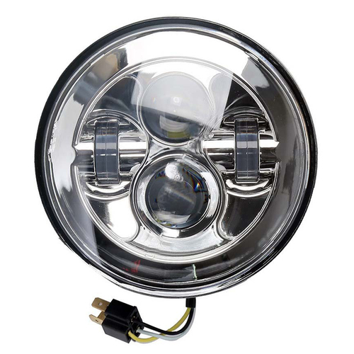 Attitude Inc Headlight insert, 7 Inch LED Daymaker Chrome For Harley