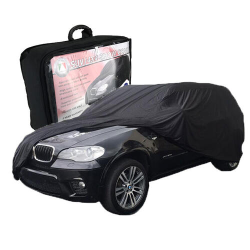 Autotechnica Car Cover - Indoor Show Cover Indoor Show Cover To Suv 4X4 Up To 4.9Mts (Solid Black -