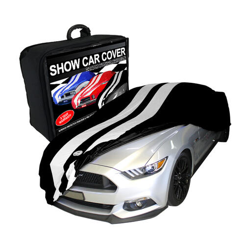 Autotechnica Car Cover - Indoor Show Cover Indoor Show Cover Twin Gt Stripes Fits Up To 5.3Mts Black