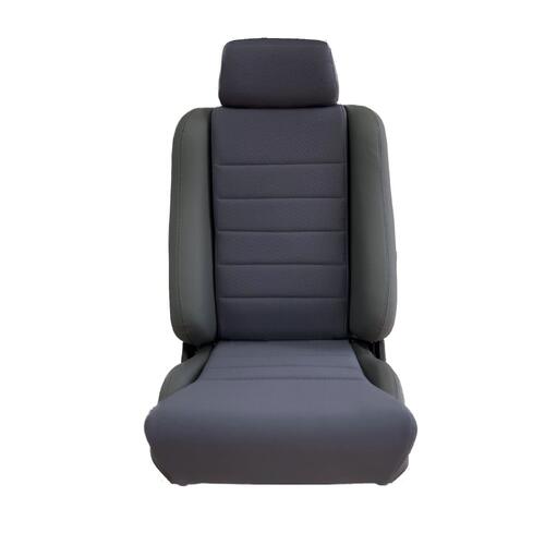 Autotechnica Seat - Sport Seat Pu Leater/Material Combination Quick Tilt Grey