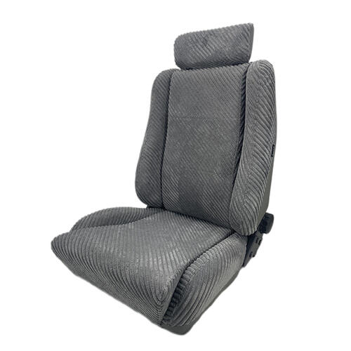 Autotechnica Seat - Sport Seat Grey Striped Lumber Adj.
