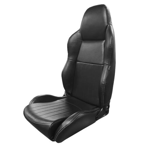 Autotechnica Seat - Sport Seat Classic Hight Back Black Pu Leather Pair H85Xs52Xw62Xd50cm Pair