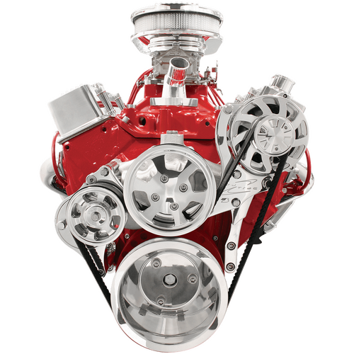 Billet Specialties Serpentine System Small Block Chevy No Power Steering No Air Conditioning