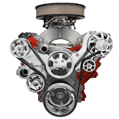 Billet Specialties Serpentine System Chevy LS7 Top Mount No Power Steering No Air Conditioning Premi