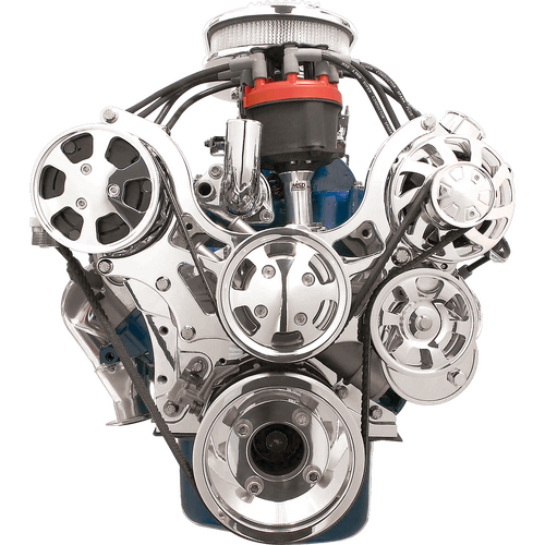 Billet Specialties Serpentine System Small Block Ford No Power Steering With Air Conditioning