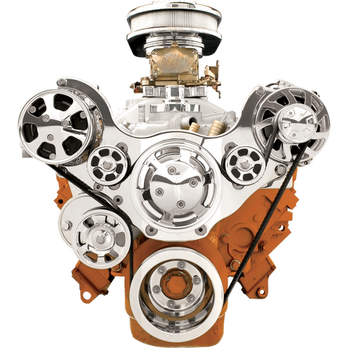 Billet Specialties Serpentine System SB Chrysler No Power Steering With Air Conditioning