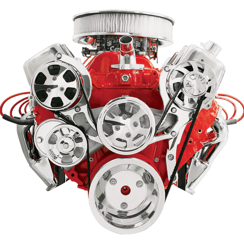 Billet Specialties Serpentine System Big Block Chevy No Power Steering With Air Conditioning