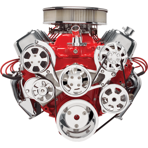 Billet Specialties Serpentine System Big Block Chevy With Power Steering & Air Conditioning