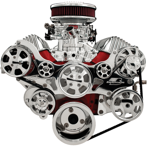 Billet Specialties Serpentine System 348/409 Chevy With Power Steering With Air Conditioning Premium