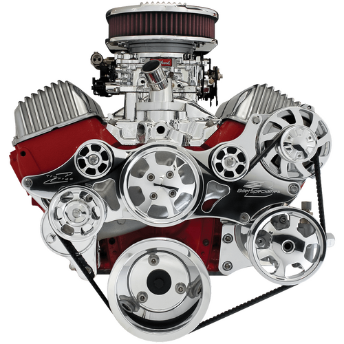 Billet Specialties Serpentine System 348/409 Chevy With Power Steering No Air Conditioning Premium +