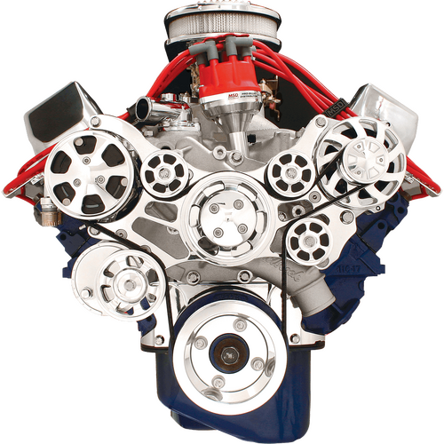 Billet Specialties Serpentine System BB Ford No Power Steering With Air Conditioning Premium + 170A