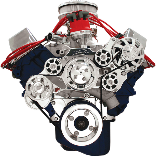 Billet Specialties Serpentine System BB Ford No Power Steering No Air Conditioning Premium + 170A Al