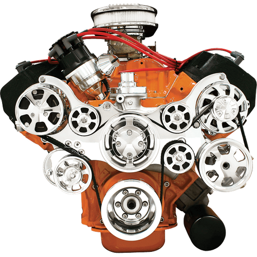 Billet Specialties Serpentine System Hemi With Power Steering & Air Conditioning Premium + 170A Alt