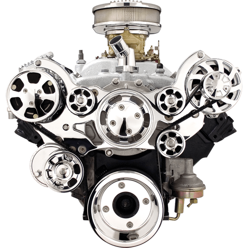 Billet Specialties Serpentine System SB/BB Pontiac No Power Steering With Air Conditioning