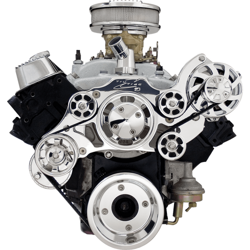 Billet Specialties Serpentine System SB/BB Pontiac No Power Steering No Air Conditioning Premium + 1