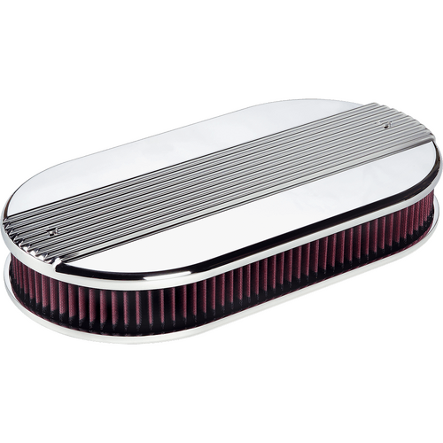 Billet Specialties Air Cleaner Dl Quad Ribbed Polished