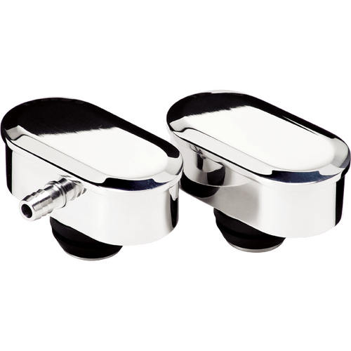 Billet Specialties Breather Oval Plain Polished 1-1/4" Vc Hole