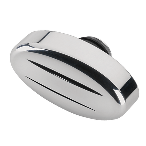 Billet Specialties Breather Retro Plain Polished 1-1/4" Vc Hole