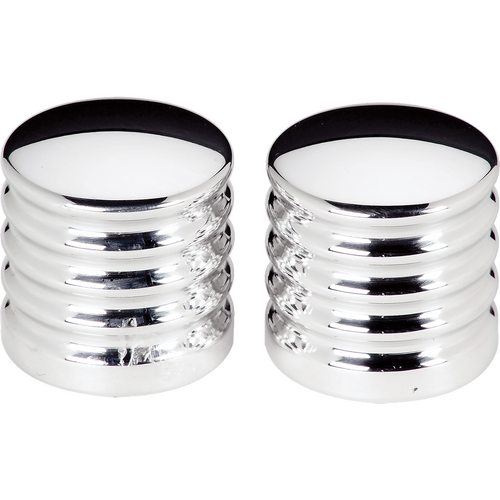 Billet Specialties Wiper Stem Cover Ribbed Slide-On (Pair)