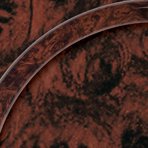 Billet Specialties Steering Wheel Half Wrap 14" Simulated Burl Wood