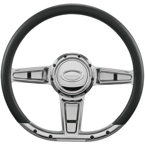 Billet Specialties Steering Wheel 14" D-Shape Camber Polished