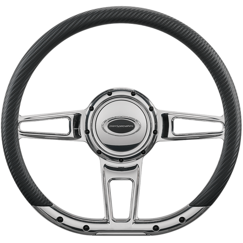Billet Specialties Steering Wheel 14" D-Shape Formula Polished