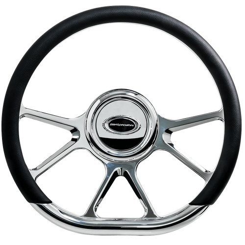 Billet Specialties Steering Wheel 14" D-Shape Prism Polished