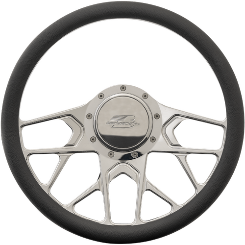Billet Specialties Steering Wheel 1/2 Wrap 14" Redline