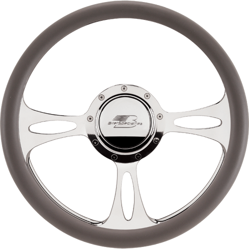 Billet Specialties Steering Wheel 1/2 Wrap 14" Fast Lane