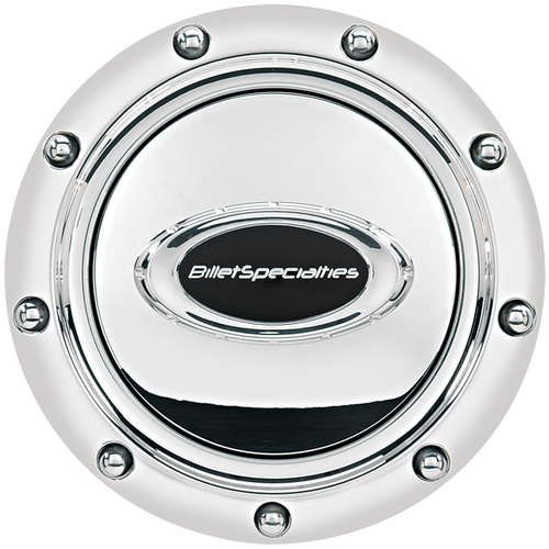 Billet Specialties Horn Button Pro-Style Rivet Polished/Black