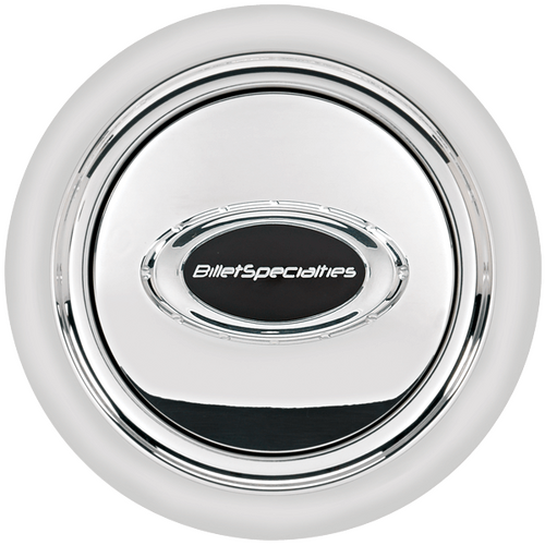 Billet Specialties Horn Button Pro-Style Smooth Polished/Black