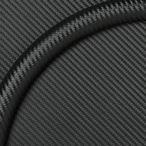 Billet Specialties Half Wrap 15.5" Black Carbon Fiber Emb Vinyl