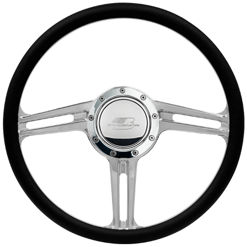 Billet Specialties Steering Wheel Half Wrap 15.5" Blvd 03