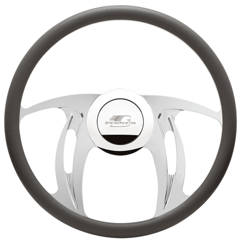 Billet Specialties Steering Wheel Half Wrap 15.5" Hurricane